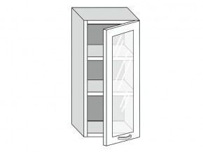 19.40.3 Шкаф настенный (h=913) на 400мм с 1-ой стекл. дверцей в Горнозаводске - gornozavodsk.magazin-mebel74.ru | фото
