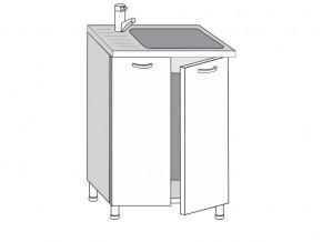 2.60.2мн Шкаф-стол на 600мм под накладную мойку с 2-мя дверцами в Горнозаводске - gornozavodsk.magazin-mebel74.ru | фото