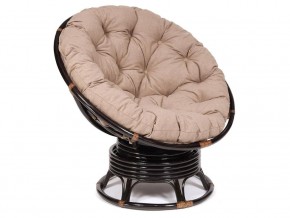 Кресло-качалка Papasan w 23/01 B с подушкой Antique brown, экошерсть Коричневый в Горнозаводске - gornozavodsk.magazin-mebel74.ru | фото