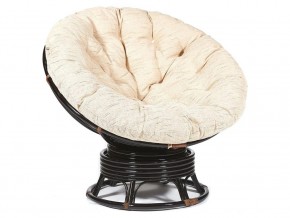 Кресло-качалка Papasan w 23/01 B с подушкой Antique brown, ткань Старт в Горнозаводске - gornozavodsk.magazin-mebel74.ru | фото