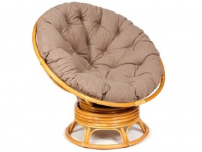 Кресло-качалка Papasan w 23/01 B с подушкой Honey, экошерсть Коричневый в Горнозаводске - gornozavodsk.magazin-mebel74.ru | фото