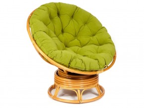 Кресло-качалка Papasan w 23/01 B с подушкой Honey, флок Олива в Горнозаводске - gornozavodsk.magazin-mebel74.ru | фото