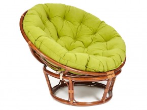 Кресло Papasan 23/01 W с подушкой Pecan, флок Олива в Горнозаводске - gornozavodsk.magazin-mebel74.ru | фото