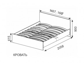 Кровать 1600х2000 ортопедическое основание в Горнозаводске - gornozavodsk.magazin-mebel74.ru | фото