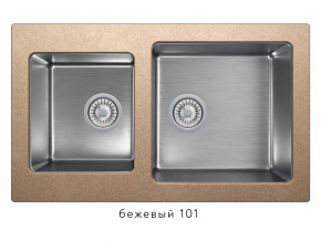 Мойка комбинированная Tolero twist TTS-840 Бежевый 101 в Горнозаводске - gornozavodsk.magazin-mebel74.ru | фото