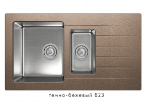 Мойка комбинированная Tolero twist TTS-890 Темно-бежевый 823 в Горнозаводске - gornozavodsk.magazin-mebel74.ru | фото